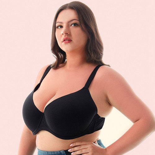 Plus Comfortable Shoulder Straps Underwire Bra